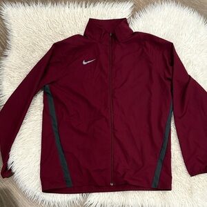 Nike Men's Burgundy Windbreaker Jacket